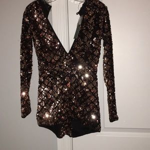 ✨Akira Sequin Romper NWT✨